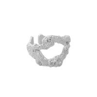 925 Sterling Silver Irregular Open Rings main image 5