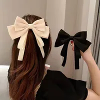 Korean New Bow Hair Accessories Solid Color Bows Hairpins Wholesale main image 1