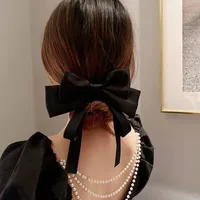 Korean New Bow Hair Accessories Solid Color Bows Hairpins Wholesale main image 3