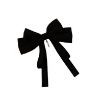 Korean New Bow Hair Accessories Solid Color Bows Hairpins Wholesale main image 4