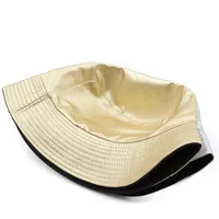 Retro Solid Color Leather Double-sided Fisherman Hat Basin Hat main image 3