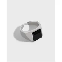 925 Sterling Silver Geometric Open Rings sku image 1