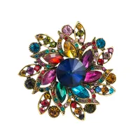 Alloy Diamond Super Flash Super Fairy Full Diamond Flower Brooch Female Wholesale main image 1