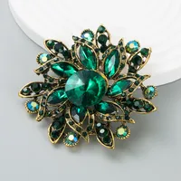 Alloy Diamond Super Flash Super Fairy Full Diamond Flower Brooch Female Wholesale sku image 1