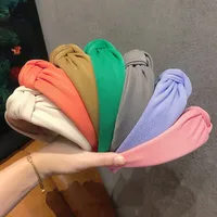 New Fashion Retro Solid Color Wide Brim Press Hairpin Headwear Wholesale main image 6
