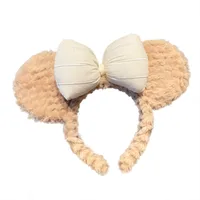 New Cartoon Ears Bows Plush Headband Wholesale main image 2