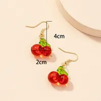 Fruit Cherry Earrings Cross-border Simple New Ear Jewelry Ear Hooks main image 4