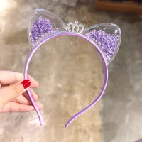 Children's Headband Korean Quicksand Crown Headband Hairpin Hair Accessories sku image 5