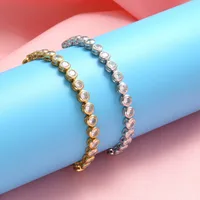 Zircon Bracelet Round Full Diamond Zircon Pull Bracelet Push Pull Bracelet Adjustable Jewelry main image 2