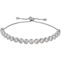 Zircon Bracelet Round Full Diamond Zircon Pull Bracelet Push Pull Bracelet Adjustable Jewelry main image 5