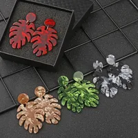 Novelty Leaves Resin Drop Earrings main image 3
