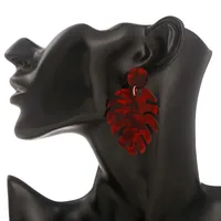 Novelty Leaves Resin Drop Earrings main image 2