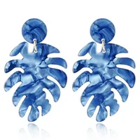 Novelty Leaves Resin Drop Earrings sku image 2