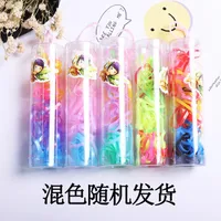 Children's Headdress Rubber Band Hair Tie Black Rubber Band Thickened Hair Rope sku image 2