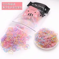 Children's Headdress Rubber Band Hair Tie Black Rubber Band Thickened Hair Rope sku image 16
