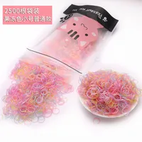 Children's Headdress Rubber Band Hair Tie Black Rubber Band Thickened Hair Rope sku image 17