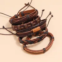 Fashion Geometric Pu Leather No Inlaid Unisex Bracelets main image 2