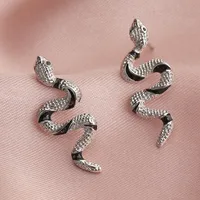 Fashion Curved Snake Alloy Earrings main image 2