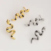 Fashion Curved Snake Alloy Earrings main image 3