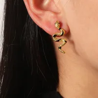 Fashion Curved Snake Alloy Earrings main image 4