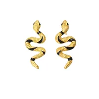 Fashion Curved Snake Alloy Earrings main image 5