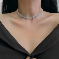 Fashion Full Diamond Multi-layer Necklace main image 2