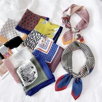 Simple Square Silk Scarf main image 2
