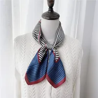 Simple Square Silk Scarf main image 4