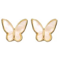 Retro Golden Butterfly Earrings main image 5