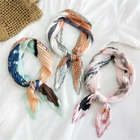 Korean Thin Silk Small Square Scarf main image 2
