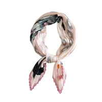 Korean Thin Silk Small Square Scarf main image 5