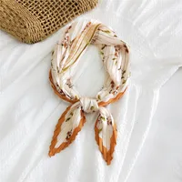 Korean Thin Silk Small Square Scarf sku image 4