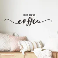Creative Black White English Slogan Early Morning Wall Stickers main image 2