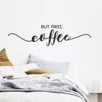Creative Black White English Slogan Early Morning Wall Stickers main image 3