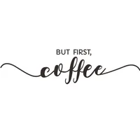 Creative Black White English Slogan Early Morning Wall Stickers main image 5