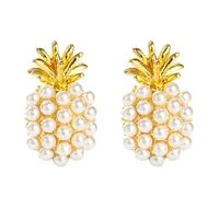 Korean Fashion Pineapple Shape Pearl Earrings main image 5