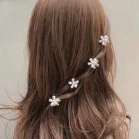Korean Fashion Pearl Flower Hairpin main image 2