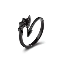 Korean Simple Demon Wings Adjustable Ring main image 5