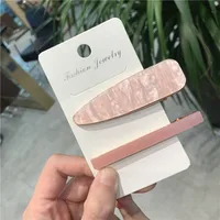 Candy Color Simple Cute Clip Set sku image 3