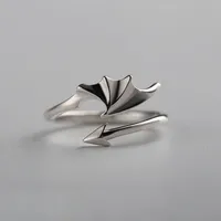 Korean Simple Demon Wings Adjustable Ring sku image 1