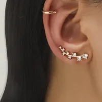 Wholesale Jewelry Fashion Geometric Alloy No Inlaid Plating Earrings sku image 5