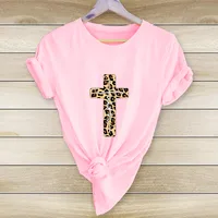 Fashion Leopard Cross Print Casual T-shirt main image 7
