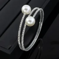 Fashion Rhinestone Pearl Multi-layer Winding Bracelet main image 2