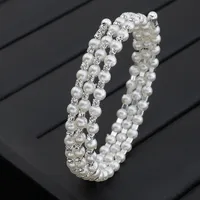 Fashion Rhinestone Pearl Multi-layer Winding Bracelet main image 3