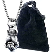 Simple Fist Stainless Steel Necklace Wholesale main image 4