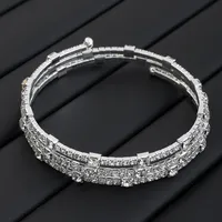 Fashion Rhinestone Pearl Multi-layer Winding Bracelet sku image 4