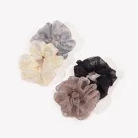 Simple Net Yarn Hair Scrunchies main image 2