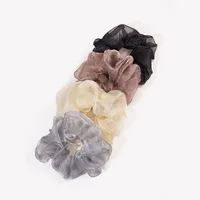 Simple Net Yarn Hair Scrunchies main image 3