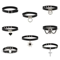 Fashion Heart Shape Pu Leather Women's Choker main image 5
