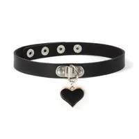 Fashion Heart Shape Pu Leather Women's Choker main image 4
